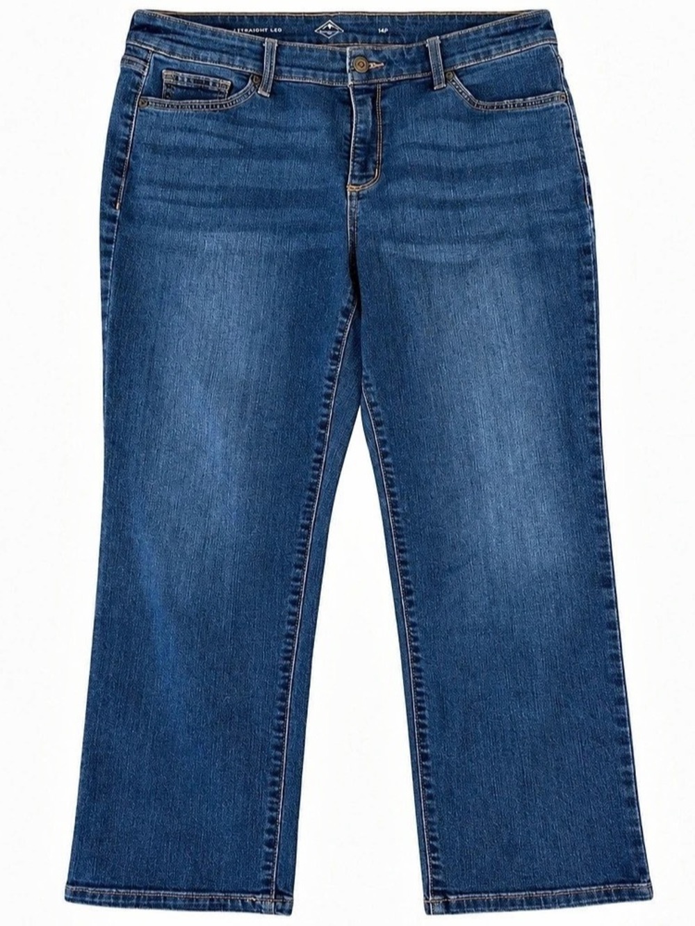 St. John's Bay Straight Leg Jeans Blue Size 14P